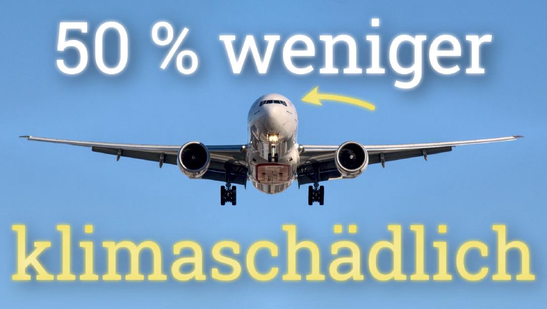 Die verrückt einfache Methode, Flüge halb so klimaschädlich zu machen